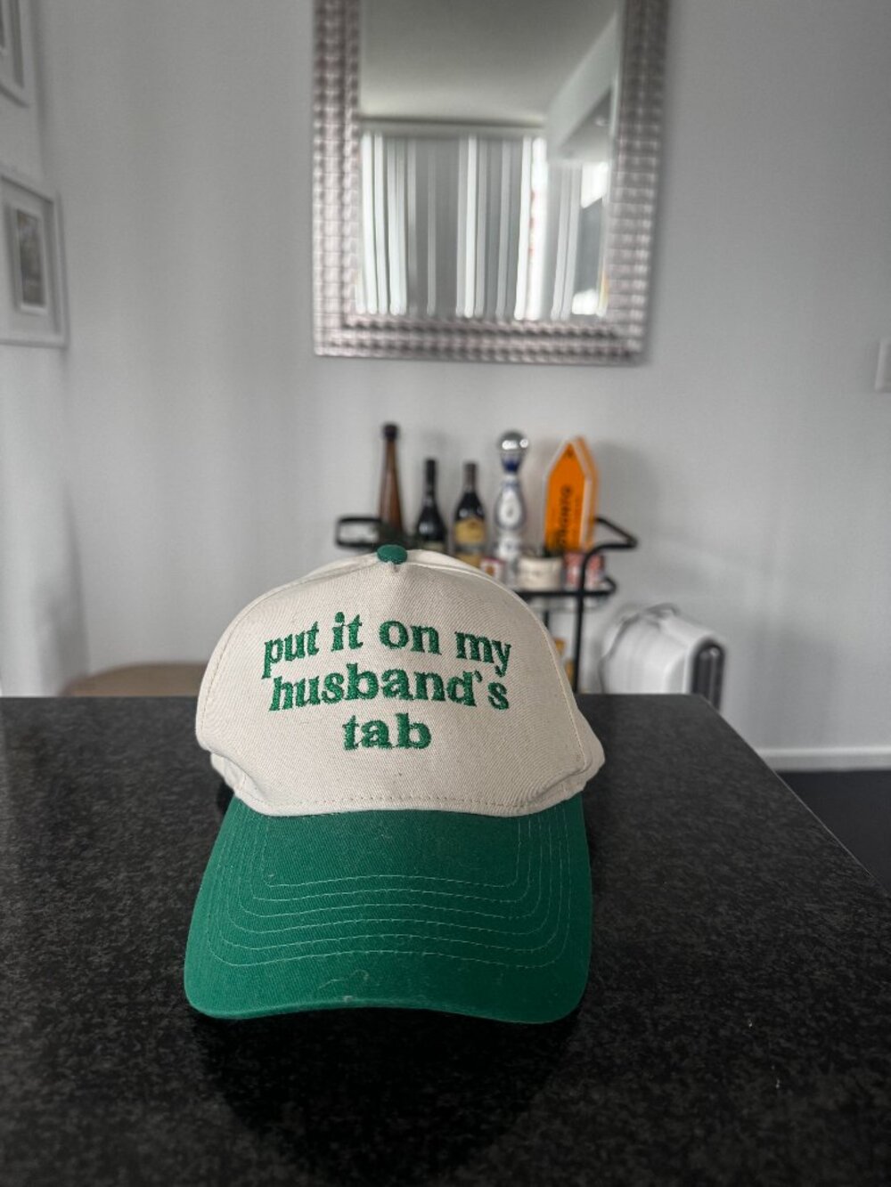 Funny Bachelorette Hat (Put it on My Husband's Tab)